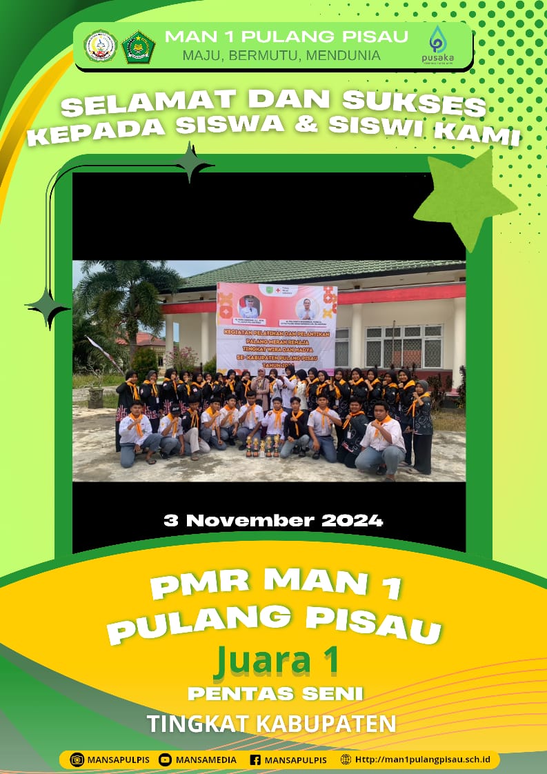 PMR MAN 1 Pulang Pisau Plus keterampilan Berhasil Meraih Juara 1 Pentas Seni